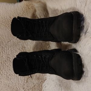 Timberland Black Premium 6 inch Nubuck Leather Boots